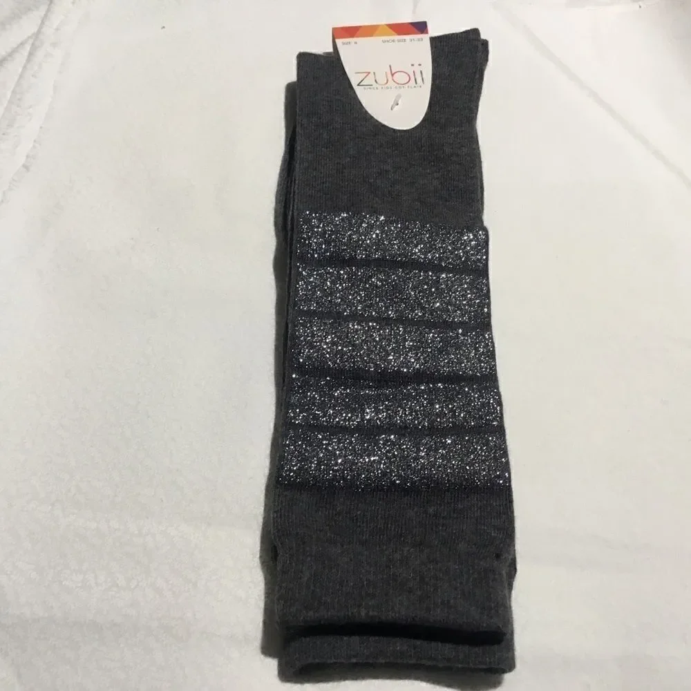 SALE. BUY 5/$10 and save.NWT. Girls Knee Socks Grey Sz 8.